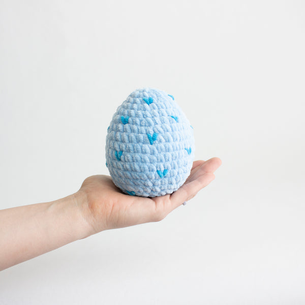 Crochet Amigurumi Cuddly Blue Chick and Blue Egg- READY TO SHIP