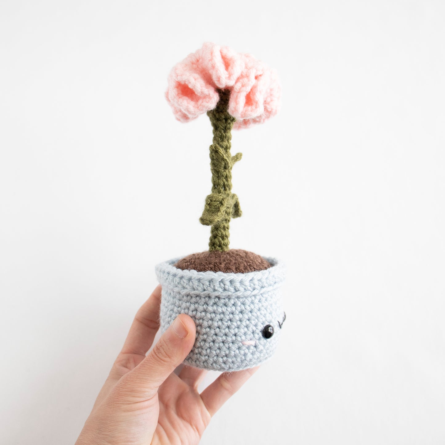 Crochet Amigurumi Carnation Flower- Ready to Ship