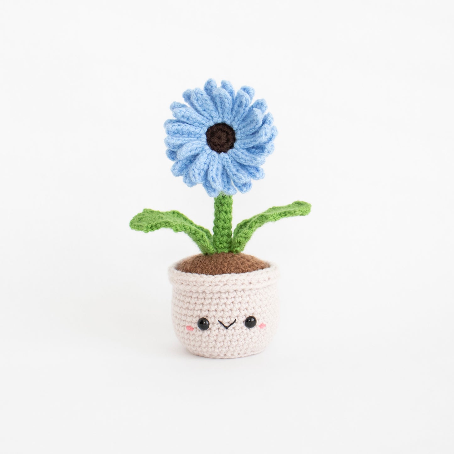 Crochet Amigurumi Gerbera Daisy Flower- Ready to Ship