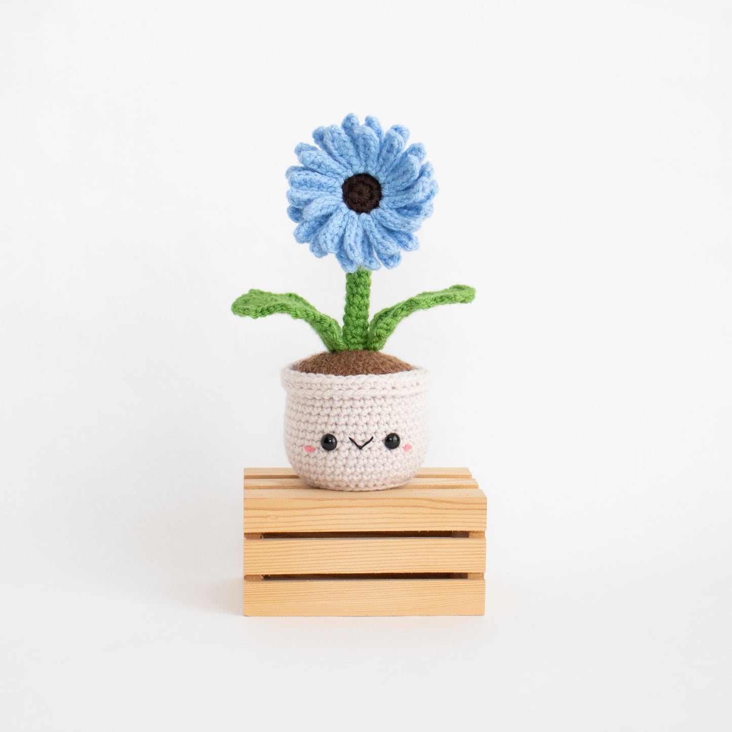 Crochet Amigurumi Gerbera Daisy Flower- Ready to Ship