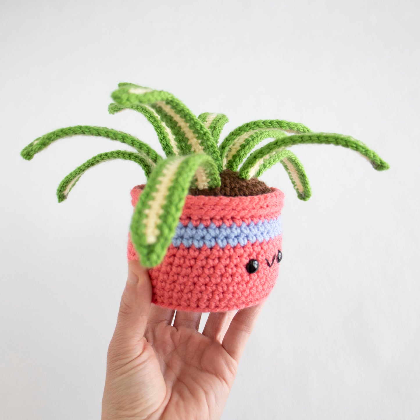 Crochet Amigurumi Spider Plant- Ready to Ship