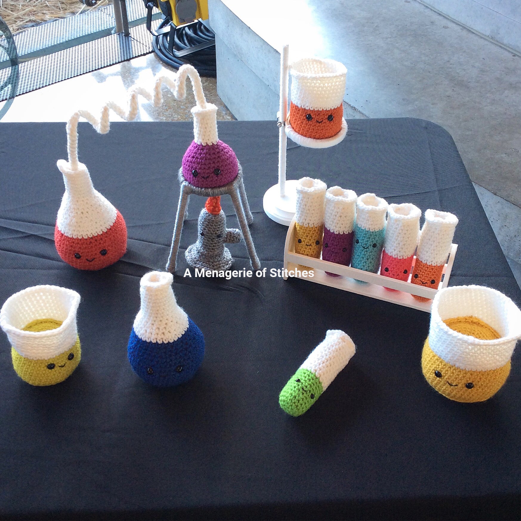 Crochet Chemistry Set Pattern - Lauren Espy Amigurumi - A Menagerie of Stitches