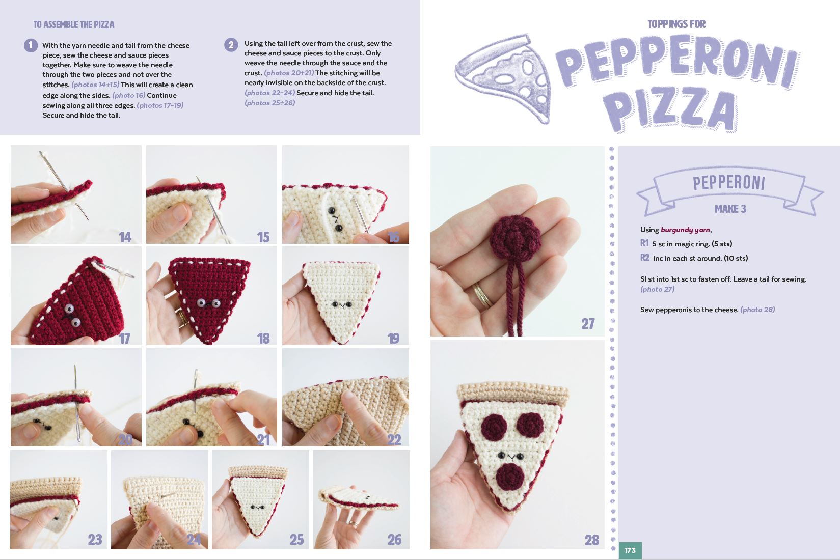 Kids Play Kitchen - Pizza Crochet Pattern