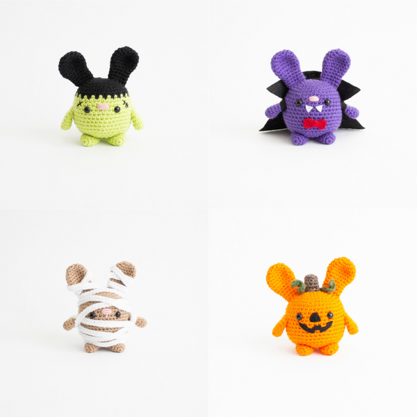 Crochet Amigurumi Halloween Bunny- READY TO SHIP