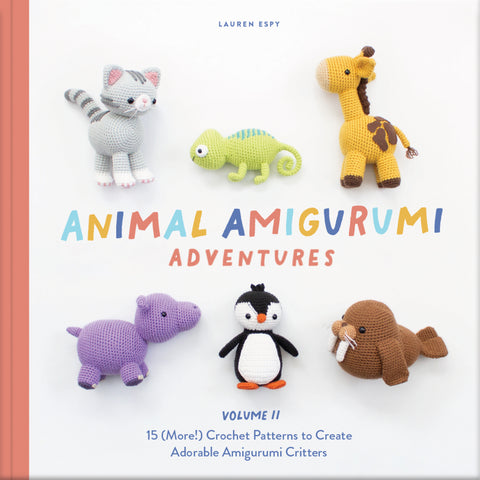 Animal Amigurumi Adventures v2 Crochet Book- Front Cover - Lauren Espy