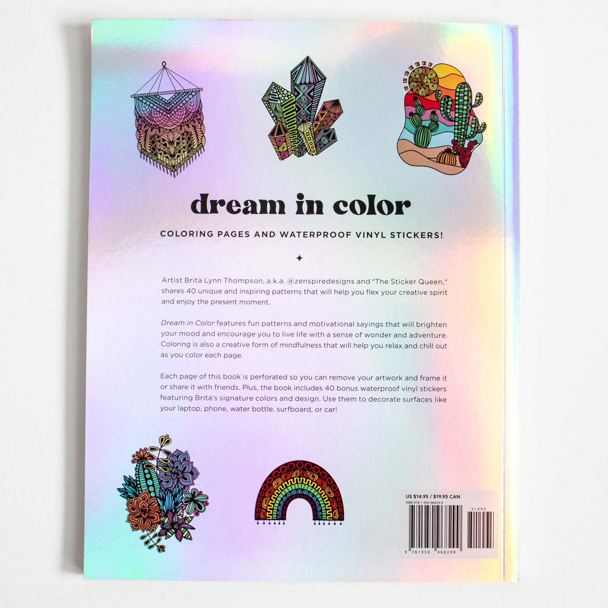 Bundle #108- Dream In Color- Coloring Book w/ Stickers