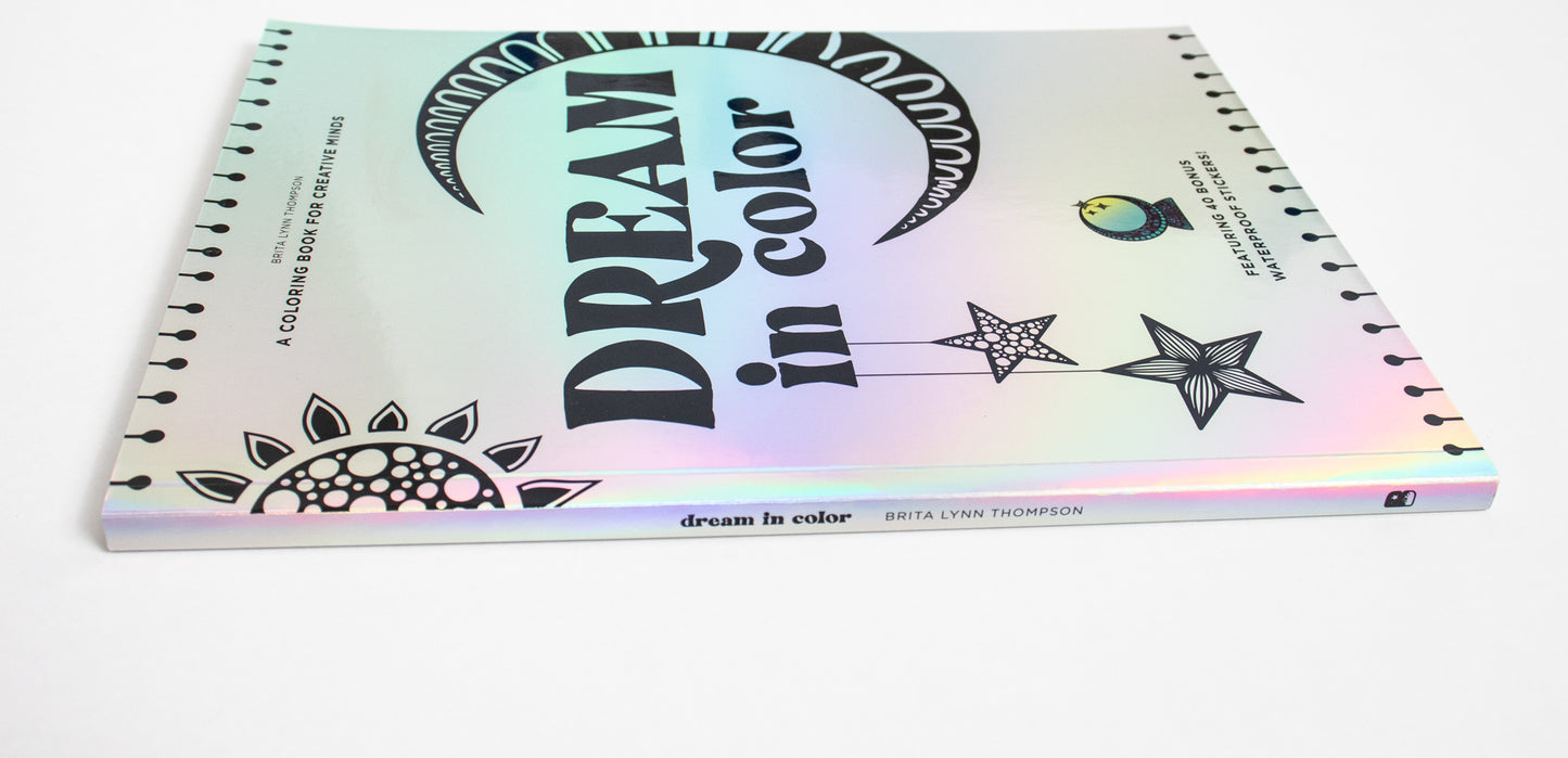 Bundle #108- Dream In Color- Coloring Book w/ Stickers
