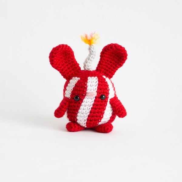 July 4th Seasonal Crochet Chubby Bunny Pattern - Amigurumi  Firecracker