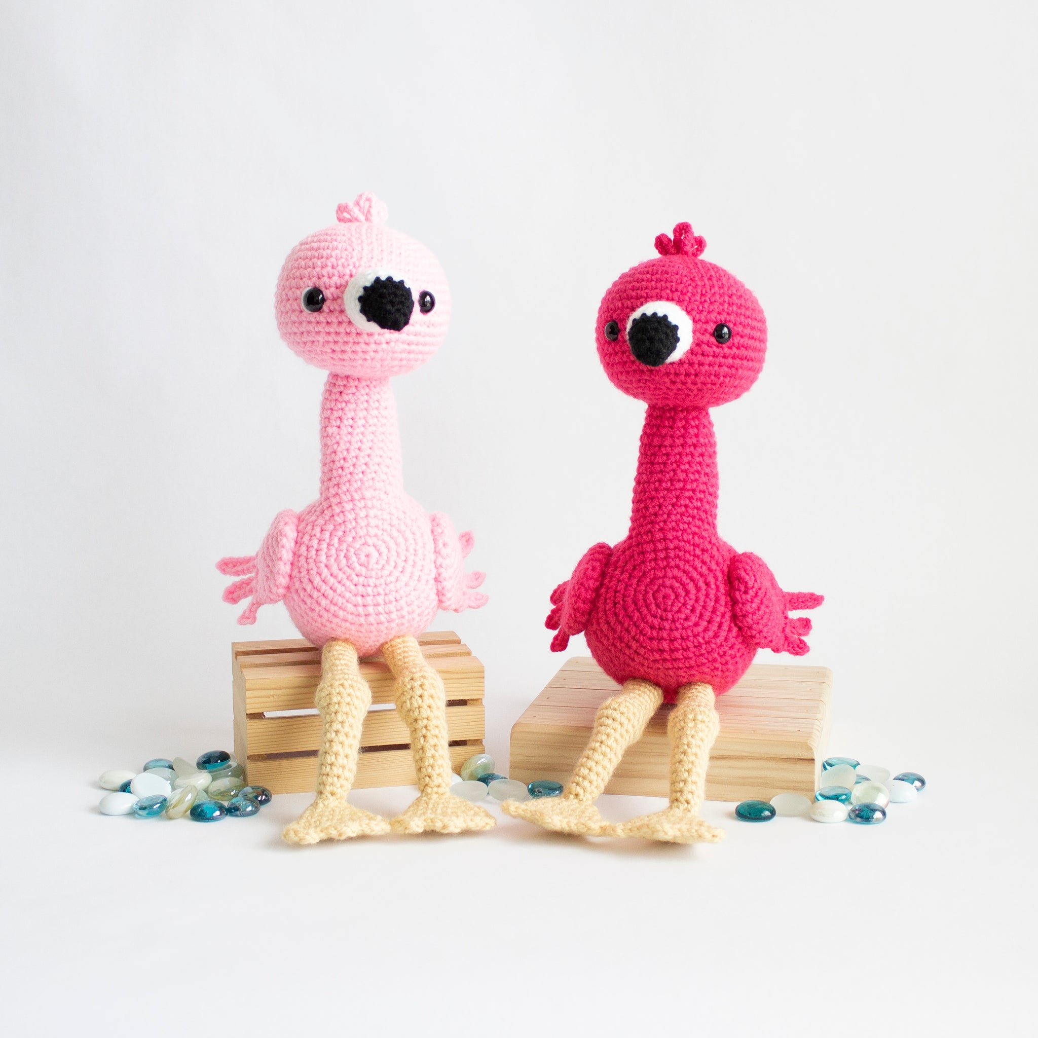 Giant Flamingo Crochet Plush Stuffed Animal