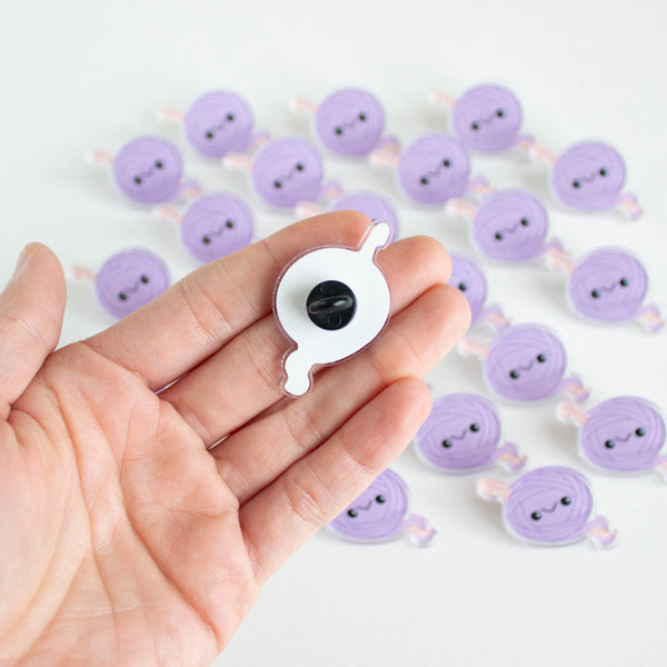 IMPERFECT PURPLE Stitch Enamel Pin! FINAL SALE!