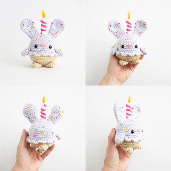 Crochet Celebration Bunny- MADE TO ORDER