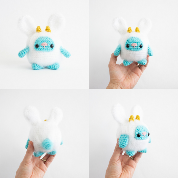 Crochet Celebration Bunny- MADE TO ORDER