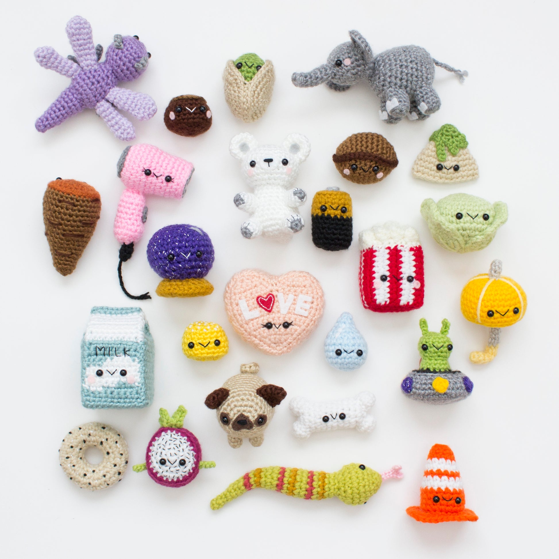 26-50 100 Days of Mini Amigurumi v2 - A Menagerie of Stitches - Lauren Espy