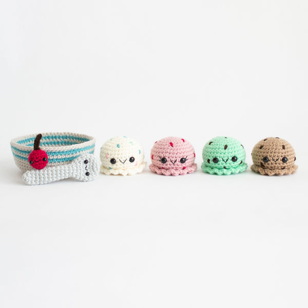 Amigurumi Ice Cream Pattern - Crochet Food Kid Kitchen