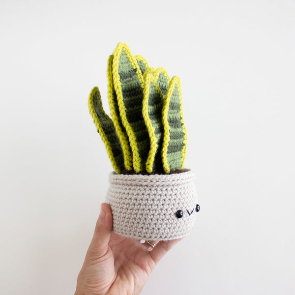 Crochet Amigurumi Snake Plant- READY TO SHIP
