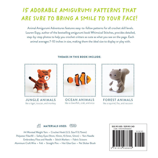 Animal Amigurumi Adventures v1 - Back Cover - Crochet Patterns