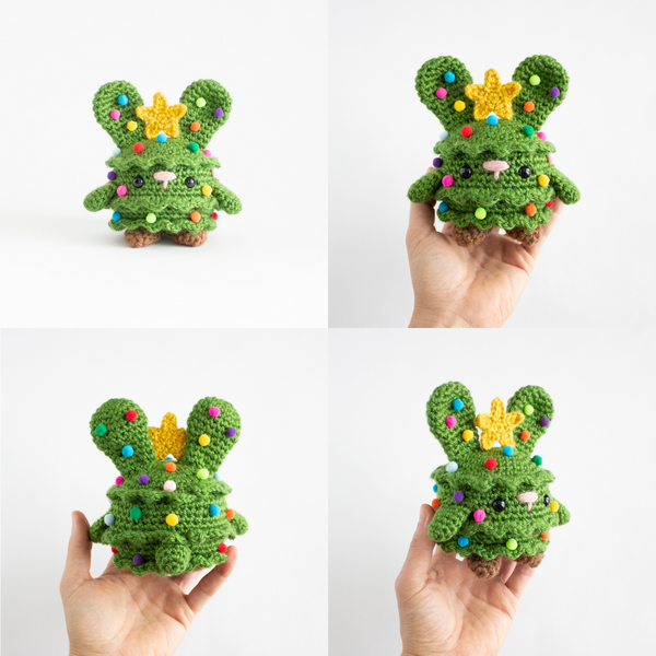 Crochet Christmas Bunny- MADE TO ORDER