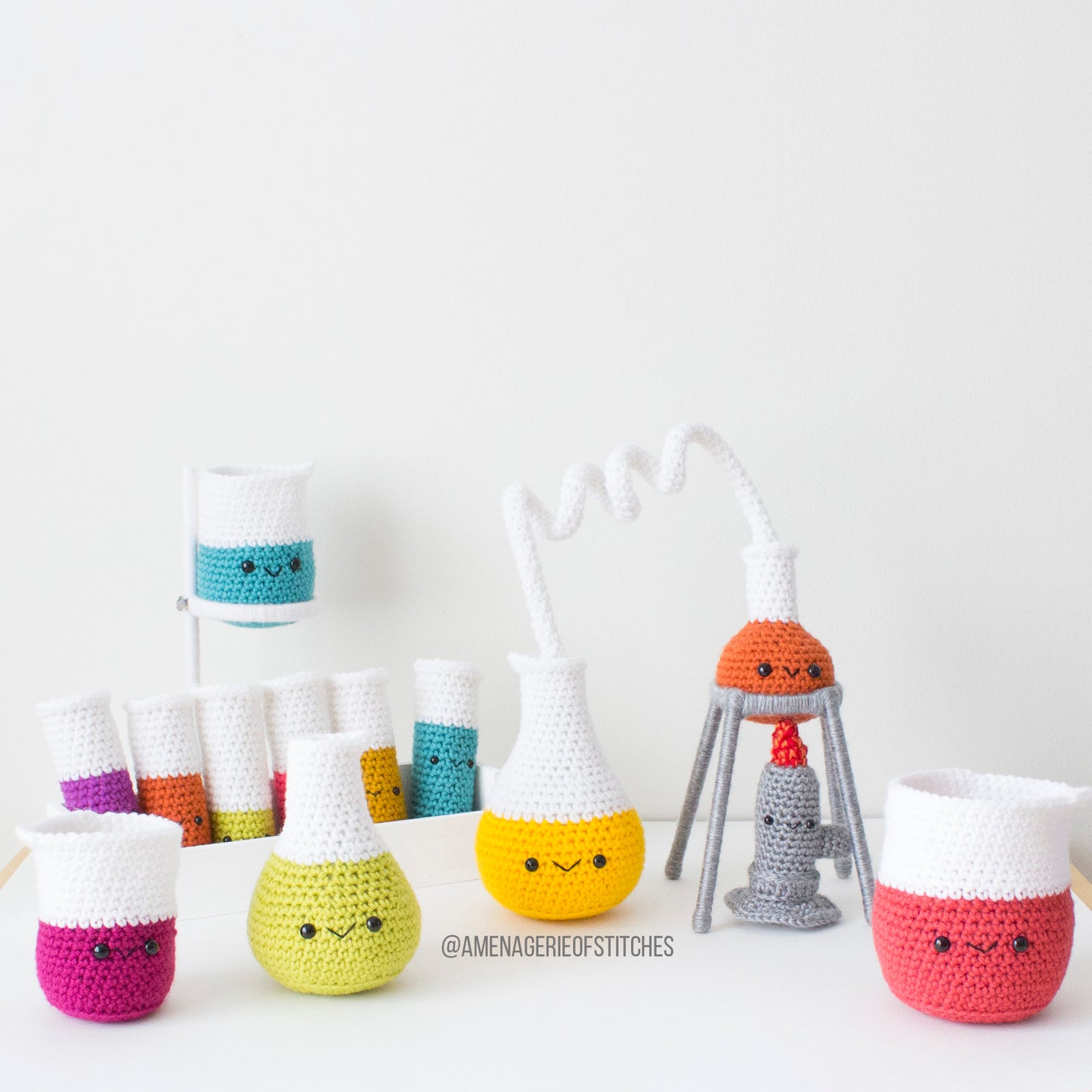 Chemistry Set Hero Crochet Pattern - Lauren Espy - A Menagerie of Stitches - Amigurumi