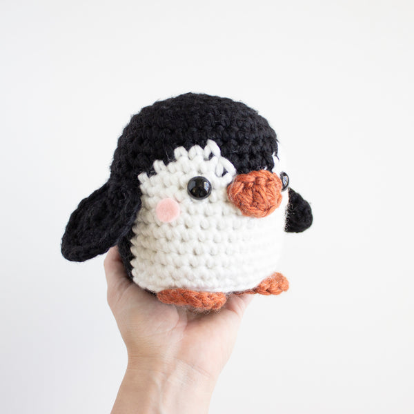 Chunky Penguin Crochet Plushy Pattern - Free on Blog