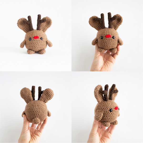 Crochet Christmas Bunny- MADE TO ORDER