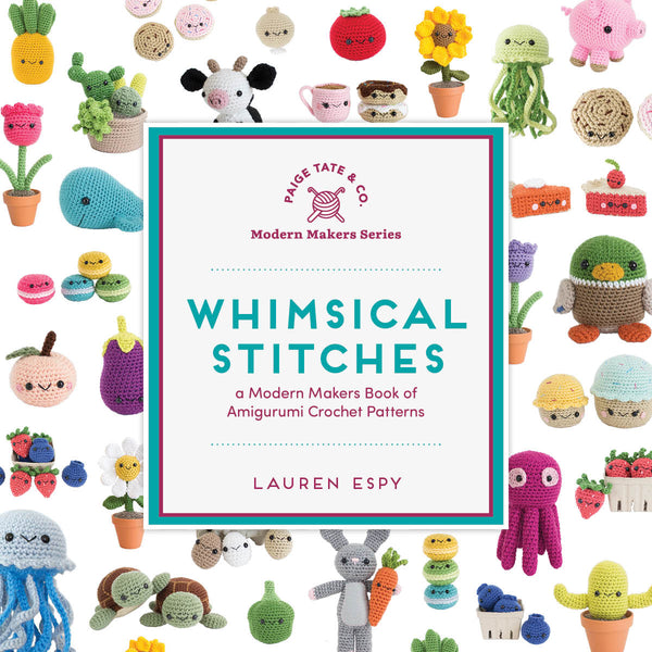 Whimsical Stitches Crochet Pattern Book Cover - A Menagerie of Stitches