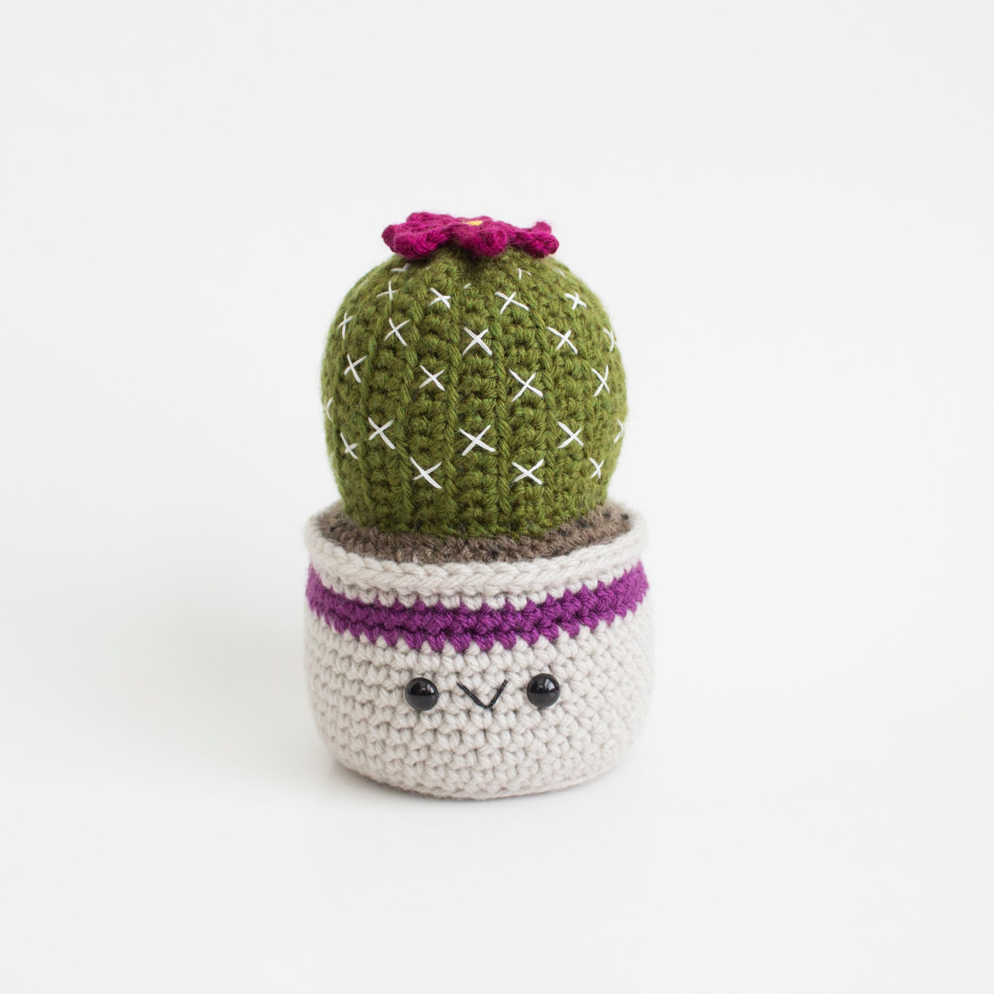Ball Cactus Crochet Pattern - Succulent House Plant