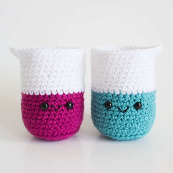 Two Beakers Crochet Pattern - Lauren Espy - A Menagerie of Stitches