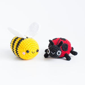 Easy Crochet Patterns - Amigurumi Bee and Ladybug
