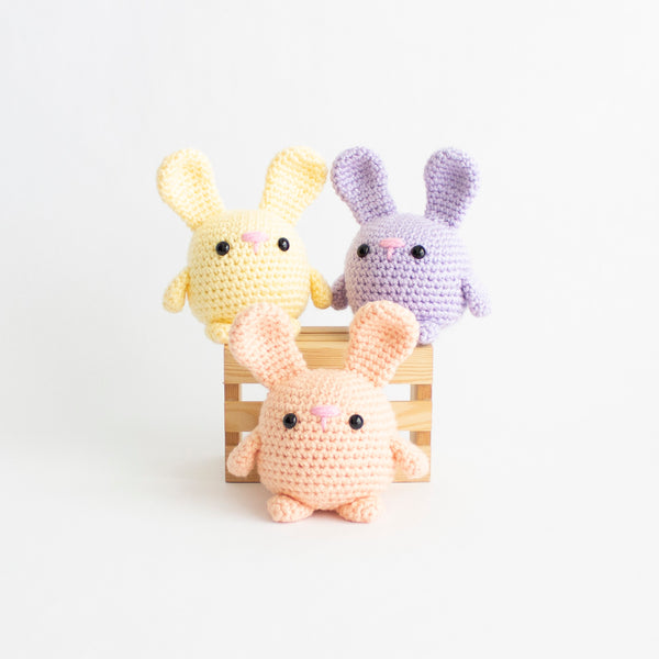 Easy Seasonal Chubby Bunny Crochet Pattern Pack - Amigurumi