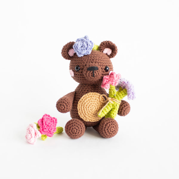 Easy Crochet Flowers Pattern - Spring Valentines Day