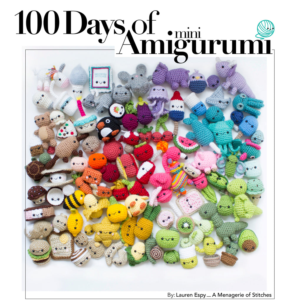 Crochet eBook: 100 Days of Mini Amigurumi VOL 1, PDF Amigurumi Pattern – A  Menagerie of Stitches