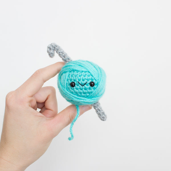 100 Days of Mini Amigurumi v2 - Yarn Ball Crochet Pattern - A Menagerie of Stitches - Lauren Espy