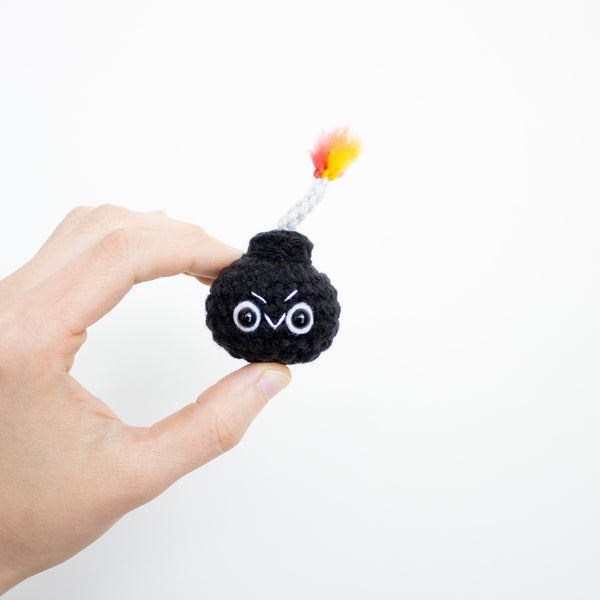 100 Days of Mini Amigurumi v3 - Bomb Crochet Pattern - A Menagerie of Stitches - Lauren Espy