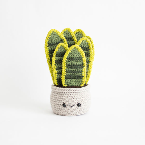 Crochet Snake Plant Pattern - DIY House Plant