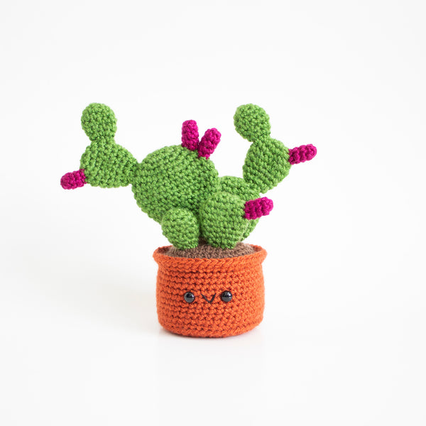 Prickly Pear Cactus Crochet Pattern - From Amigurumi Succulent Pack v1