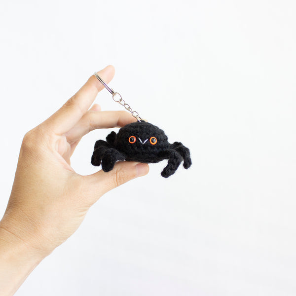 Halloween Crochet Keychains - Mini Amigurumi Spider Pattern