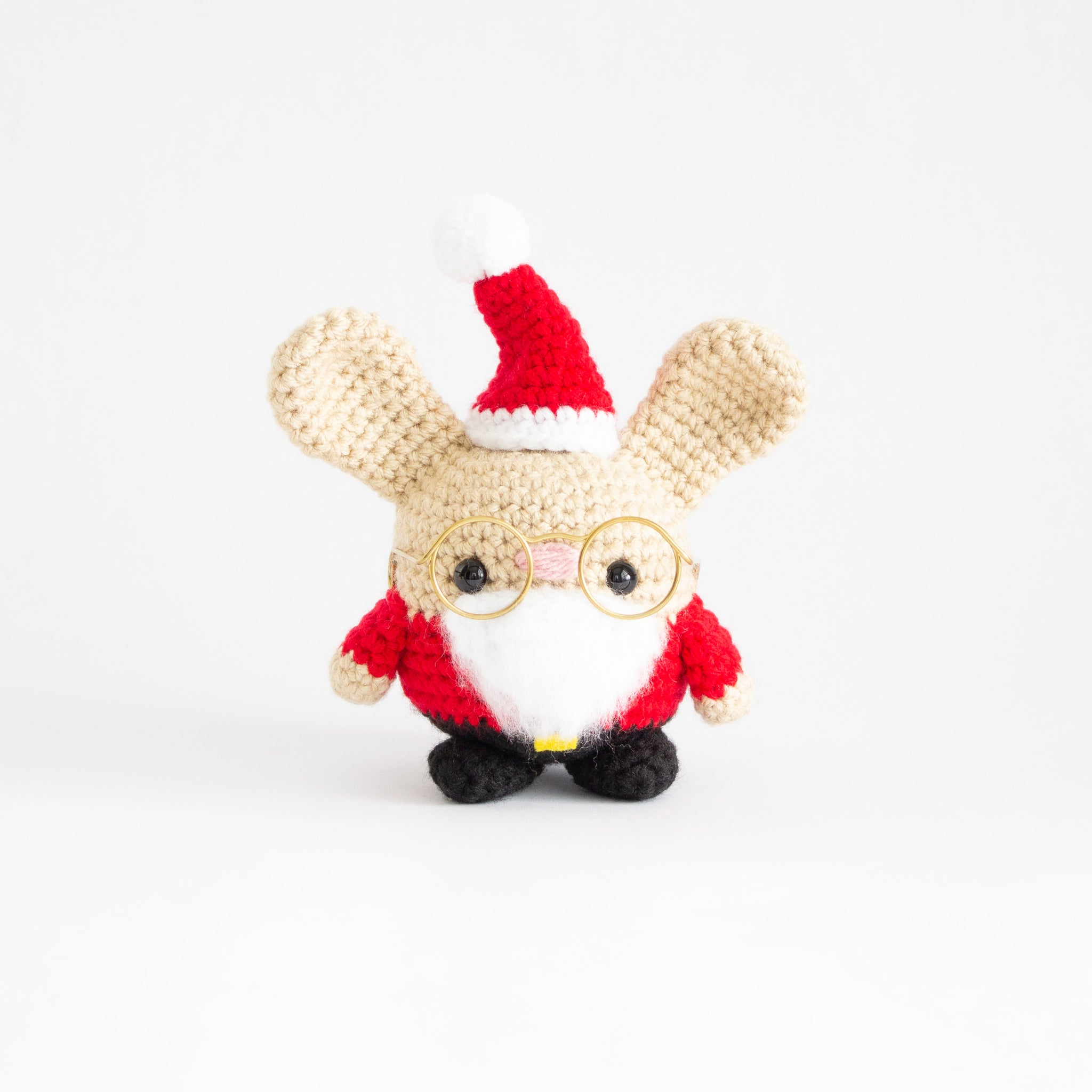Crochet Christmas Bunny- MADE TO ORDER