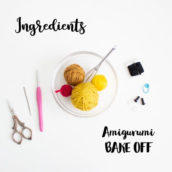 Pineapple Upside Down Cake - Amigurumi Materials