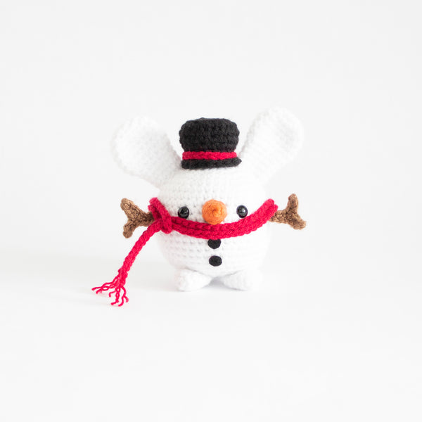 Crochet Christmas Bunny- MADE TO ORDER